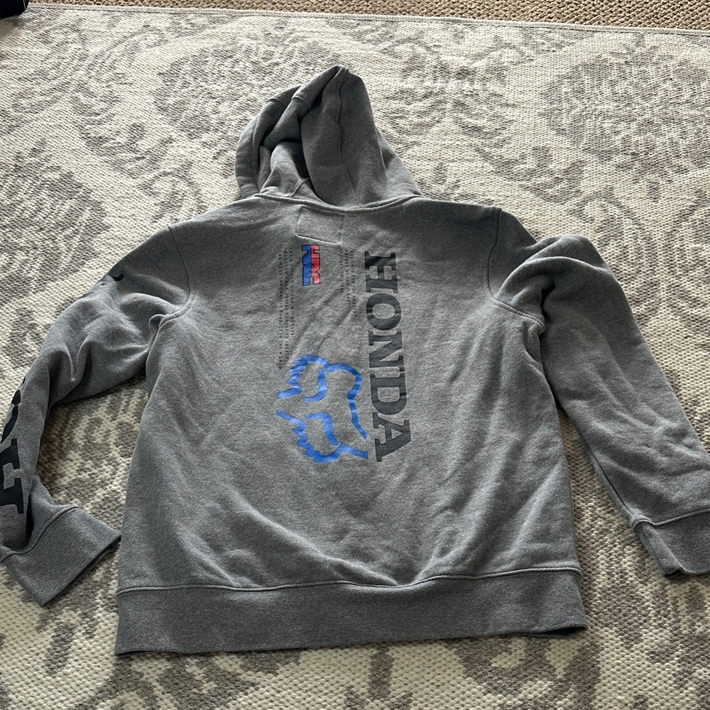 Fox Racing Gray Zip-Up Jacket - Picture 5 of 6